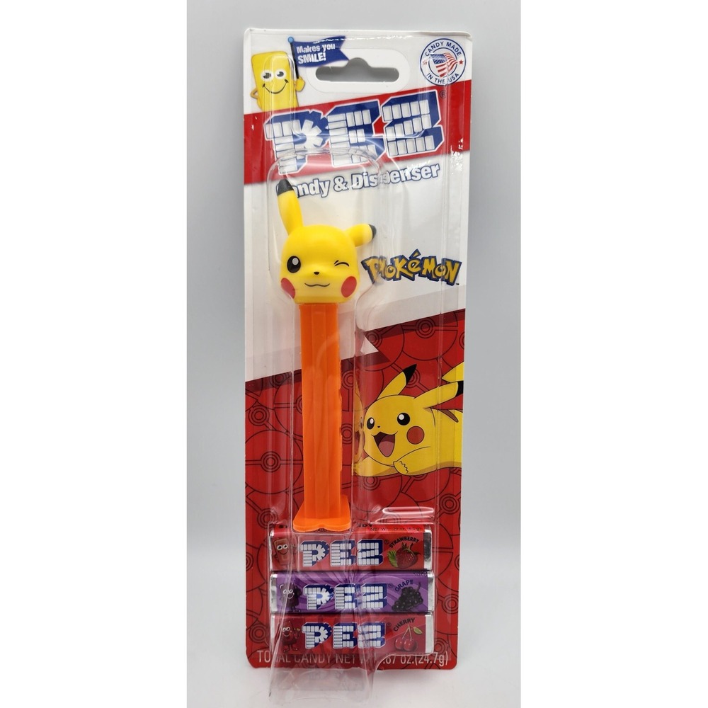 2023 Pez Pikachu Winking New on‎ Card